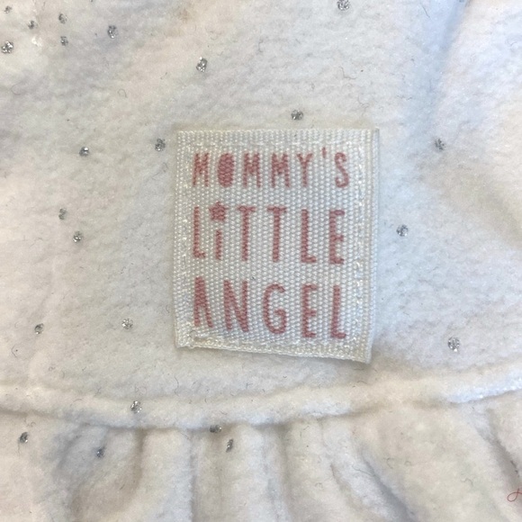 Must see all pics!! MOMMY’S LITTLE ANGEL Carter’s One Piece Winter Pajamas & Bow - Picture 1 of 12